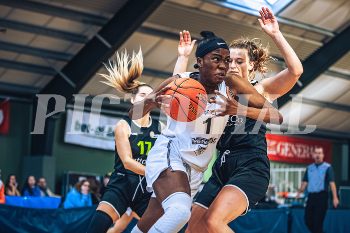 Basketball Basketball Damen Superliga 2021/22, Grunddurchgang 4.Runde Vienna D.C. Timberwolves vs. Basket Flames

