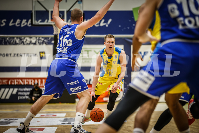 Basketball, bet-at-home Basketball Superliga 2021/22, Platzierungsrunde 9.Runde, SKN St. Pölten Basketball, Oberwart Gunners, Aapeli Alanen (23)
