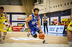 Basketball, bet-at-home Basketball Superliga 2021/22, Platzierungsrunde 9.Runde, SKN St. Pölten Basketball, Oberwart Gunners, Connor Cashaw (13)