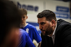 Basketball, bet-at-home Basketball Superliga 2021/22, Platzierungsrunde 9.Runde, SKN St. Pölten Basketball, Oberwart Gunners, Horst Leitner (Coach)