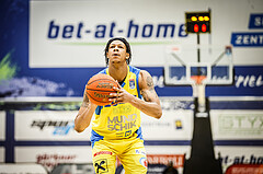 Basketball, bet-at-home Basketball Superliga 2021/22, Platzierungsrunde 9.Runde, SKN St. Pölten Basketball, Oberwart Gunners, Christopher Ferguson (20)