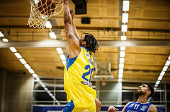 Basketball, bet-at-home Basketball Superliga 2021/22, Platzierungsrunde 9.Runde, SKN St. Pölten Basketball, Oberwart Gunners, Christopher Ferguson (20)