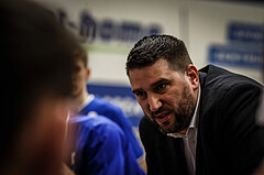 Basketball, bet-at-home Basketball Superliga 2021/22, Platzierungsrunde 9.Runde, SKN St. Pölten Basketball, Oberwart Gunners, Horst Leitner (Coach)