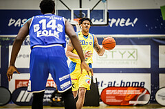 Basketball, bet-at-home Basketball Superliga 2021/22, Platzierungsrunde 9.Runde, SKN St. Pölten Basketball, Oberwart Gunners, Christopher Ferguson (20)