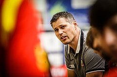 Basketball, bet-at-home Basketball Superliga 2021/22, Platzierungsrunde 9.Runde, SKN St. Pölten Basketball, Oberwart Gunners, Andreas Worenz (Head Coach)