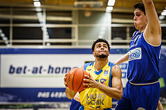 Basketball, bet-at-home Basketball Superliga 2021/22, Platzierungsrunde 9.Runde, SKN St. Pölten Basketball, Oberwart Gunners, Steven Kaltenbrunner (7)