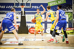 Basketball, bet-at-home Basketball Superliga 2021/22, Platzierungsrunde 9.Runde, SKN St. Pölten Basketball, Oberwart Gunners, Roman Jagsch (9)