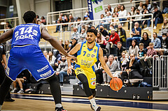 Basketball, bet-at-home Basketball Superliga 2021/22, Platzierungsrunde 9.Runde, SKN St. Pölten Basketball, Oberwart Gunners, Steven Kaltenbrunner (7)