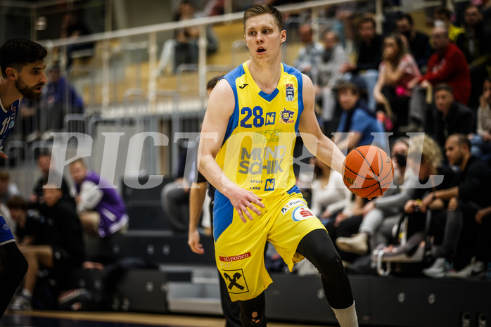Basketball, bet-at-home Basketball Superliga 2021/22, Platzierungsrunde 9.Runde, SKN St. Pölten Basketball, Oberwart Gunners, Aapeli Alanen (23)