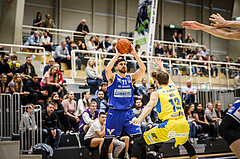Basketball, bet-at-home Basketball Superliga 2021/22, Platzierungsrunde 9.Runde, SKN St. Pölten Basketball, Oberwart Gunners, Ioannis Chatzinikolas (11)