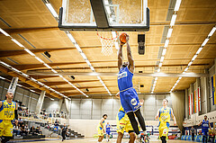 Basketball, bet-at-home Basketball Superliga 2021/22, Platzierungsrunde 9.Runde, SKN St. Pölten Basketball, Oberwart Gunners, Emondre Rickman (14)