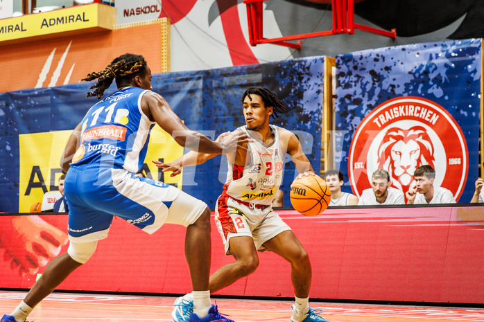 Basketball, win2day Basketball Superliga 2023/24, Grunddurchgang 6.Runde, Traiskirchen Lions, Oberwart Gunners, Obinna Anthony Ndukwe (2)