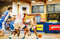 Basketball, win2day Basketball Superliga 2023/24, Grunddurchgang 6.Runde, Traiskirchen Lions, Oberwart Gunners, Fabricio Vay (11)