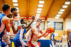 Basketball, win2day Basketball Superliga 2023/24, Grunddurchgang 6.Runde, Traiskirchen Lions, Oberwart Gunners, Aleksej Kostic (6)