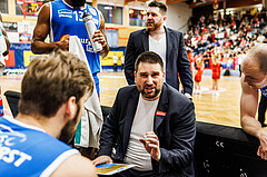 Basketball, win2day Basketball Superliga 2023/24, Grunddurchgang 6.Runde, Traiskirchen Lions, Oberwart Gunners, Horst Leitner (Head Coach)
