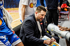 Basketball, win2day Basketball Superliga 2023/24, Grunddurchgang 6.Runde, Traiskirchen Lions, Oberwart Gunners, Horst Leitner (Head Coach)