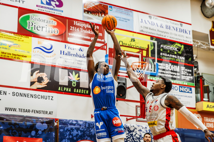 Basketball, win2day Basketball Superliga 2023/24, Grunddurchgang 6.Runde, Traiskirchen Lions, Oberwart Gunners, James Graham (11)