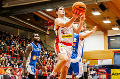 Basketball, win2day Basketball Superliga 2023/24, Grunddurchgang 6.Runde, Traiskirchen Lions, Oberwart Gunners, Aleksej Kostic (6)