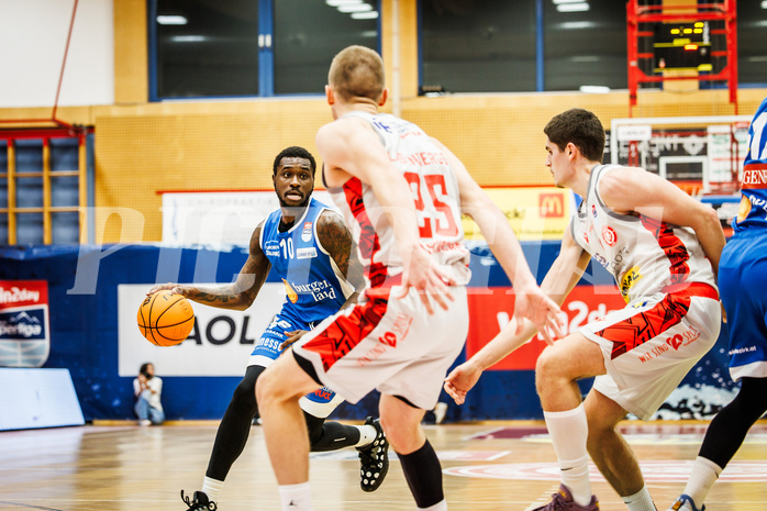 Basketball, win2day Basketball Superliga 2023/24, Grunddurchgang 6.Runde, Traiskirchen Lions, Oberwart Gunners, Tre’vion Lamar (10)