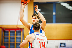 Basketball, win2day Basketball Superliga 2023/24, Grunddurchgang 6.Runde, Traiskirchen Lions, Oberwart Gunners, Daniel Köppel (14)