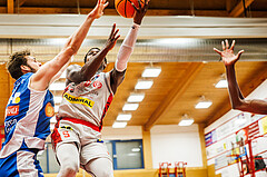 Basketball, win2day Basketball Superliga 2023/24, Grunddurchgang 6.Runde, Traiskirchen Lions, Oberwart Gunners, Davon Clare (5)