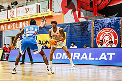 Basketball, win2day Basketball Superliga 2023/24, Grunddurchgang 6.Runde, Traiskirchen Lions, Oberwart Gunners, Jaquan Lawrence (40)