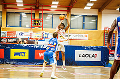 Basketball, win2day Basketball Superliga 2023/24, Grunddurchgang 6.Runde, Traiskirchen Lions, Oberwart Gunners, Demarcus Demonia (4)