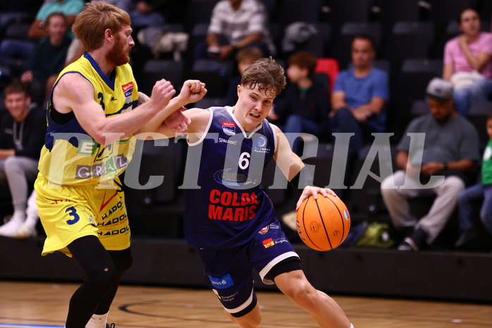 27.09.2024, Graz, Raiffeisen Sportpark Graz, Basketball Superliga 2024/25, Grunddurchgang, Runde 1, UBSC Raiffeisen Graz - COLDAMARIS BBC Nord Dragonz