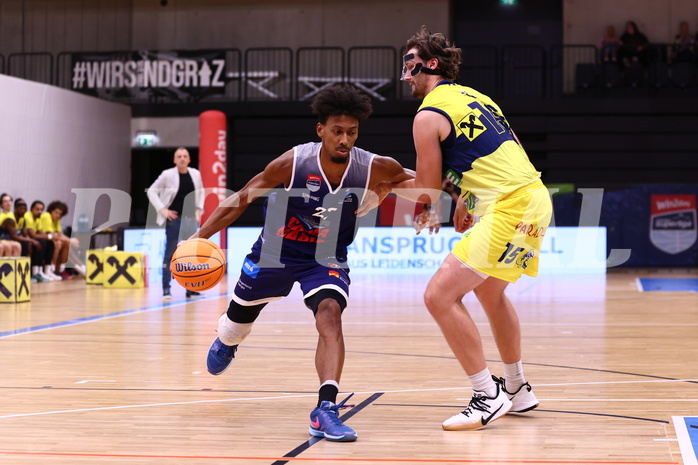 27.09.2024, Graz, Raiffeisen Sportpark Graz, Basketball Superliga 2024/25, Grunddurchgang, Runde 1, UBSC Raiffeisen Graz - COLDAMARIS BBC Nord Dragonz