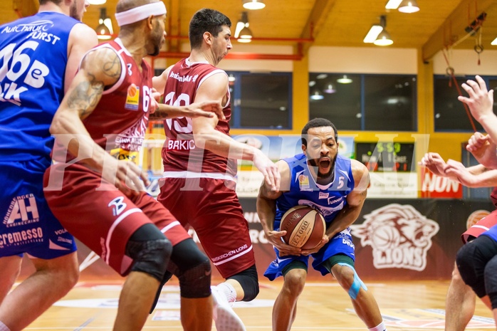 Basketball, ABL 2017/18, Grunddurchgang 14.Runde, Traiskirchen Lions, Oberwart Gunners, Louis Dabney Jr. (5)