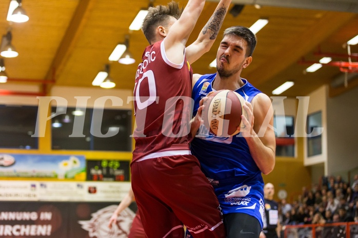 Basketball, ABL 2017/18, Grunddurchgang 14.Runde, Traiskirchen Lions, Oberwart Gunners, Benjamin Blazevic (12)