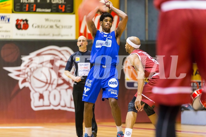 Basketball, ABL 2017/18, Grunddurchgang 14.Runde, Traiskirchen Lions, Oberwart Gunners, Gregg Denzel (9)