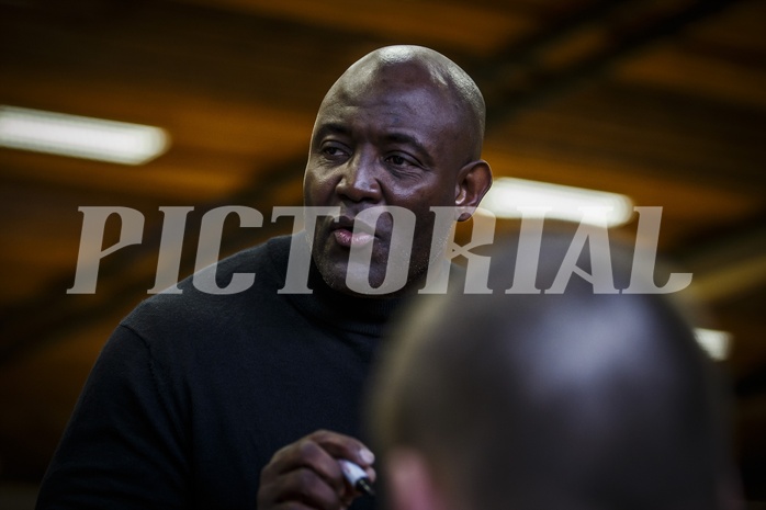 Basketball, 2.Bundesliga, Playoff SF Spiel 3, Mattersburg Rocks, Dragons St. Pölten, James WILLIAMS (Headcoach)