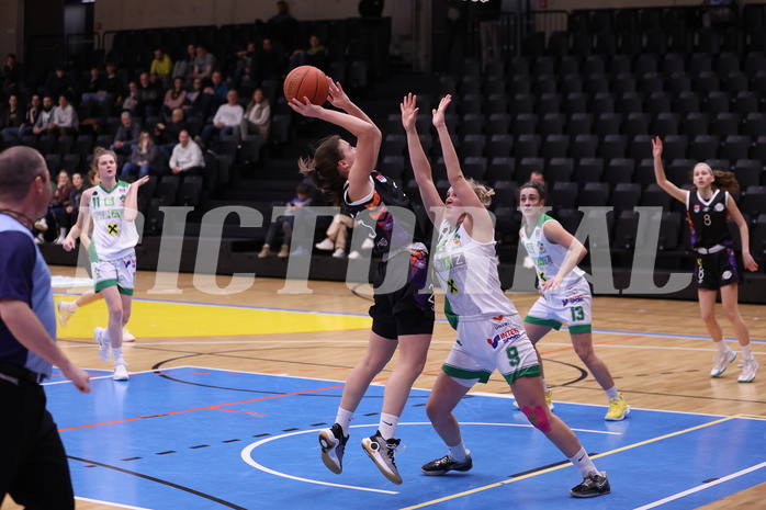 19.02.2023, Graz, Raiffeisen Sportpark, Basketball Damen Superliga 2022/23, Grunddurchgang 13.Runde, UBI Holding Graz vs. Vienna United Women ,  