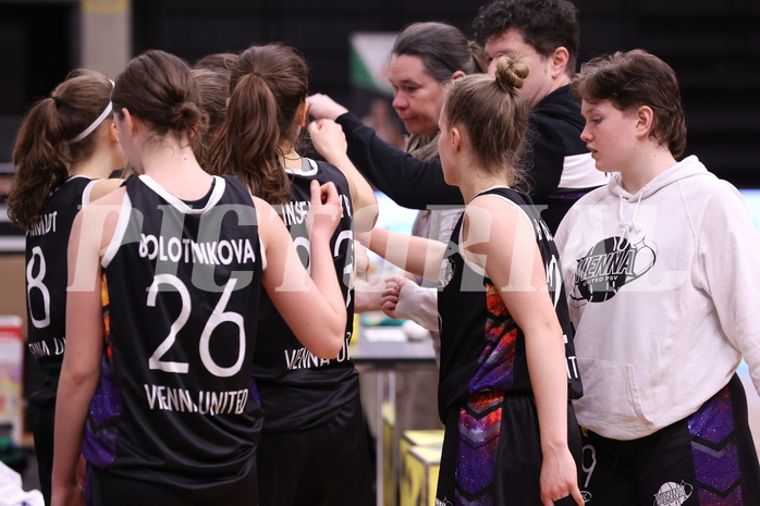 19.02.2023, Graz, Raiffeisen Sportpark, Basketball Damen Superliga 2022/23, Grunddurchgang 13.Runde, UBI Holding Graz vs. Vienna United Women ,  