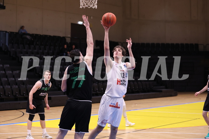 19.02.2023, Graz, Raiffeisen Sportpark Graz, Basketball Zweite Liga 2022/23, Grunddurchgang, Runde 17, Future Team Steiermark vs Union Deutsch Wagram Alligators
