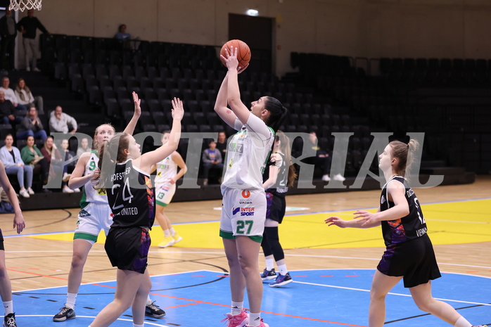19.02.2023, Graz, Raiffeisen Sportpark, Basketball Damen Superliga 2022/23, Grunddurchgang 13.Runde, UBI Holding Graz vs. Vienna United Women ,  