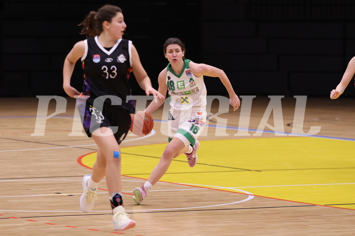 19.02.2023, Graz, Raiffeisen Sportpark, Basketball Damen Superliga 2022/23, Grunddurchgang 13.Runde, UBI Holding Graz vs. Vienna United Women ,  