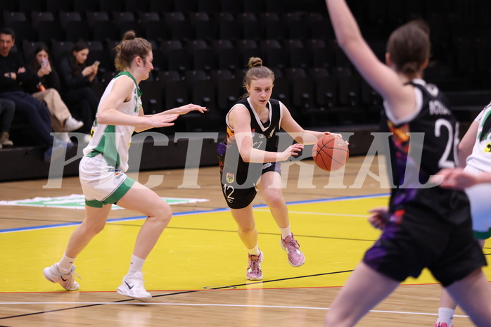 19.02.2023, Graz, Raiffeisen Sportpark, Basketball Damen Superliga 2022/23, Grunddurchgang 13.Runde, UBI Holding Graz vs. Vienna United Women ,  