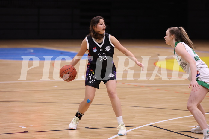 19.02.2023, Graz, Raiffeisen Sportpark, Basketball Damen Superliga 2022/23, Grunddurchgang 13.Runde, UBI Holding Graz vs. Vienna United Women ,  
