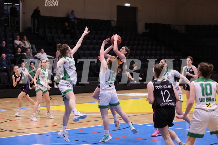 19.02.2023, Graz, Raiffeisen Sportpark, Basketball Damen Superliga 2022/23, Grunddurchgang 13.Runde, UBI Holding Graz vs. Vienna United Women ,  