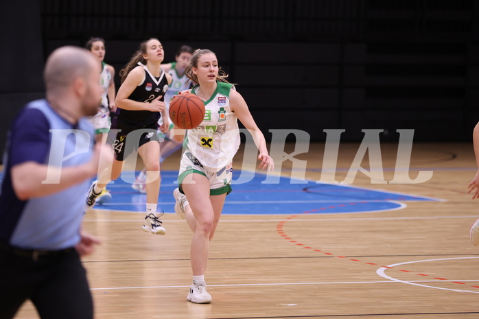 19.02.2023, Graz, Raiffeisen Sportpark, Basketball Damen Superliga 2022/23, Grunddurchgang 13.Runde, UBI Holding Graz vs. Vienna United Women ,  
