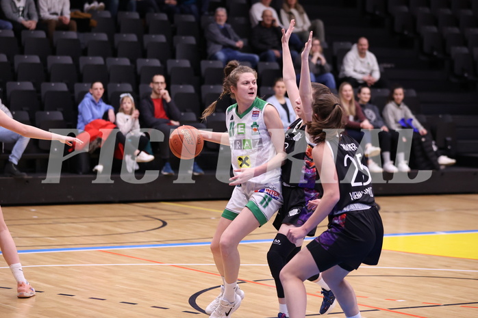 19.02.2023, Graz, Raiffeisen Sportpark, Basketball Damen Superliga 2022/23, Grunddurchgang 13.Runde, UBI Holding Graz vs. Vienna United Women ,  