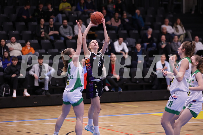 19.02.2023, Graz, Raiffeisen Sportpark, Basketball Damen Superliga 2022/23, Grunddurchgang 13.Runde, UBI Holding Graz vs. Vienna United Women ,  