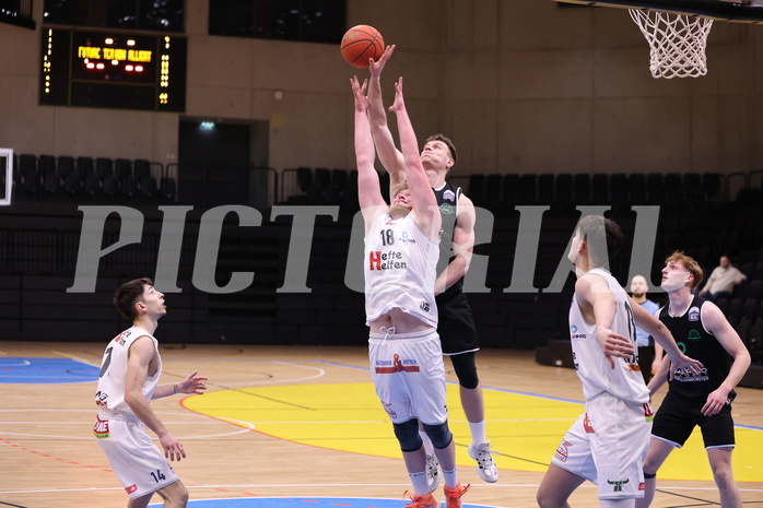 19.02.2023, Graz, Raiffeisen Sportpark Graz, Basketball Zweite Liga 2022/23, Grunddurchgang, Runde 17, Future Team Steiermark vs Union Deutsch Wagram Alligators