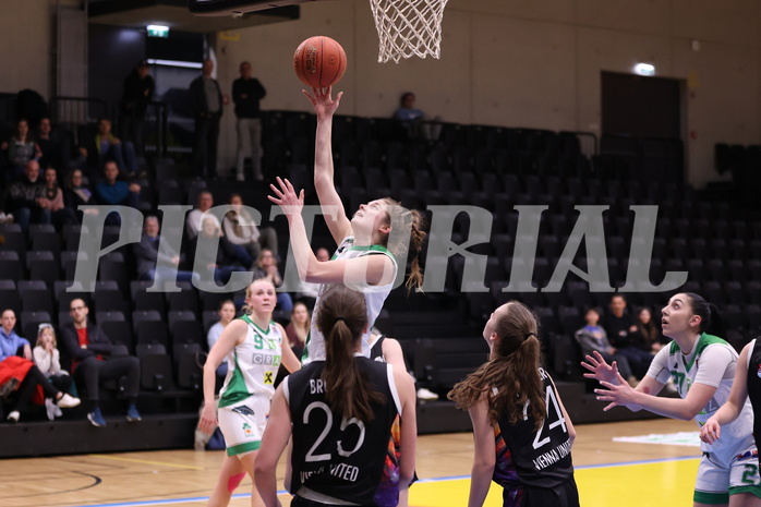 19.02.2023, Graz, Raiffeisen Sportpark, Basketball Damen Superliga 2022/23, Grunddurchgang 13.Runde, UBI Holding Graz vs. Vienna United Women ,  