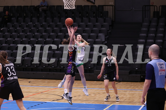 19.02.2023, Graz, Raiffeisen Sportpark, Basketball Damen Superliga 2022/23, Grunddurchgang 13.Runde, UBI Holding Graz vs. Vienna United Women ,  