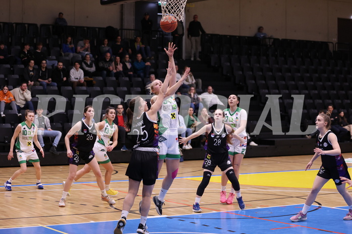 19.02.2023, Graz, Raiffeisen Sportpark, Basketball Damen Superliga 2022/23, Grunddurchgang 13.Runde, UBI Holding Graz vs. Vienna United Women ,  