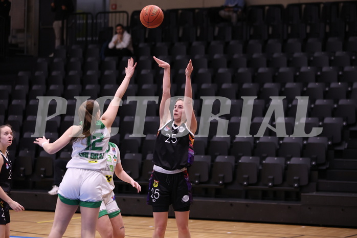 19.02.2023, Graz, Raiffeisen Sportpark, Basketball Damen Superliga 2022/23, Grunddurchgang 13.Runde, UBI Holding Graz vs. Vienna United Women ,  