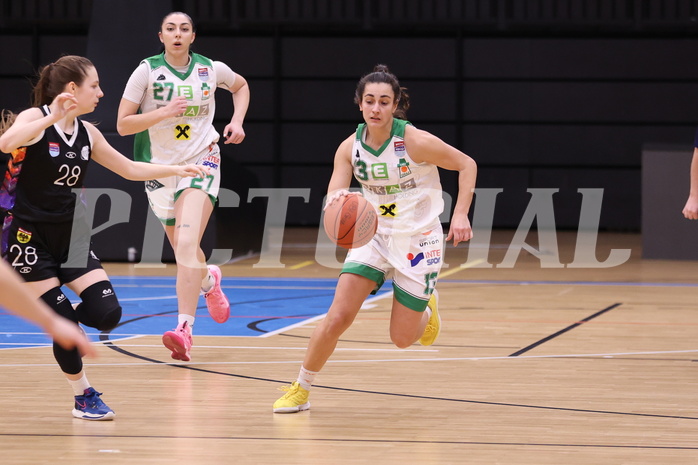 19.02.2023, Graz, Raiffeisen Sportpark, Basketball Damen Superliga 2022/23, Grunddurchgang 13.Runde, UBI Holding Graz vs. Vienna United Women ,  